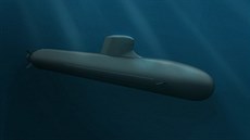 Vizualizace nové francouzské ponorky tídy Barracuda