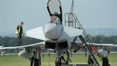 Letoun Eurofighter Typhoon britského Královského letectva na Dnech NATO v...