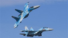Letouny Su-27 ukrajinských vzdušných sil