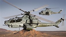 Bitevník AH-1Z Viper a víceúelový bratíek UH-1Y Venom