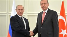 Ruský prezident Vladimir Putin a jeho turecký protjek Recep Tayyip Erdogan