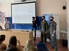 Jointy Sky 2020 - Beseda s piloty USAF na Gymnáziu Josefa Kainara v Hlučíně. (16.9.2020)