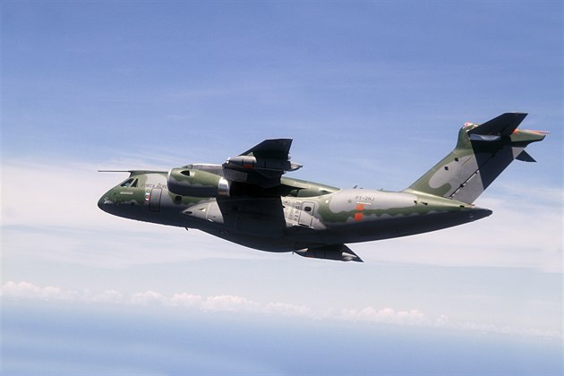 Multifunkní transportní letoun KC-390, na jeho výrob se podílí Aero Vodochody