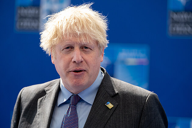 Britský premiér Boris Johnson na summitu NATO 2021 v Bruselu