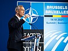 Jens Stoltenberg na summitu NATO 2021 v Bruselu