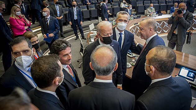 Americk prezident Joe Biden na summitu NATO 2021 v Bruselu