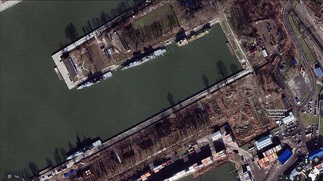 Snímek ruské základny v Kaliningradu