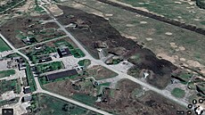 Snímek ruské letecké základny v kaliningradské oblasti