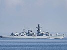 Britsk protiponorkov fregata HMS Portland  u norskho pobe