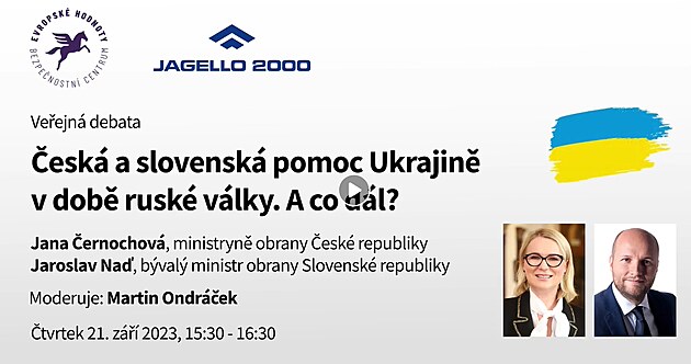 Verejna debata 21.9.2023 - Ukrajina, Cernochova, Nad