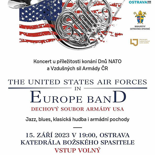 Koncert USAFE Bandu v Ostravě 15.9.2023