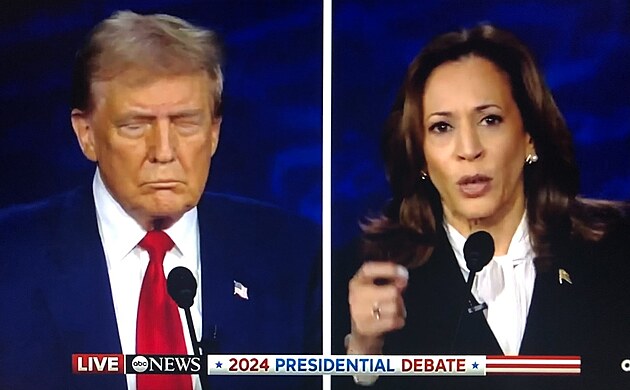 Donald Trump a Kamala Harris