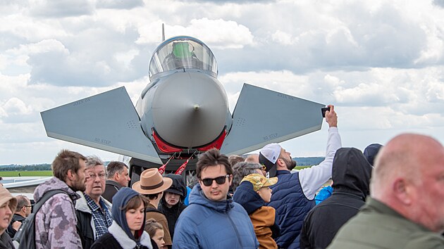 Eurofighter Typhoon nmeckch vzdunch sil na Dni otevench dve 21. zkladny v slavi