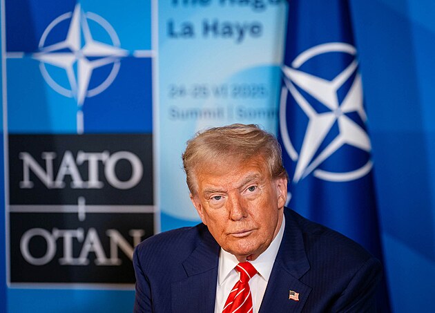 Americký prezident Donald Trump na summitu NATO v Haagu (25. ervna 2025)