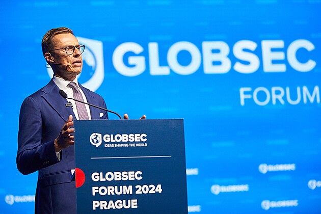 Finský prezident Alexander Stubb na bezpenostní konferenci Globsec Forum v...
