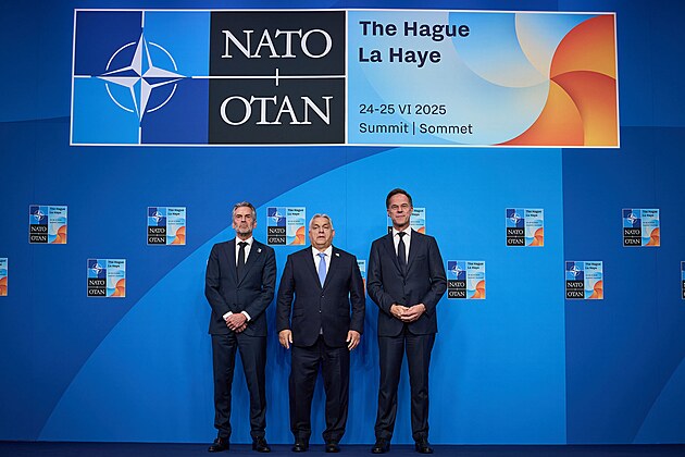 Maarský premiér Viktor Orbán na summitu NATO v Haagu