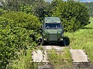 Vozidlo Bushmaster na testovacím polygonu VOP CZ v �enov� u Nového Ji�ína (19....