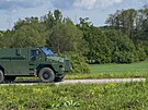 Vozidlo Bushmaster na testovacím polygonu VOP CZ v �enov� u Nového Ji�ína (19....