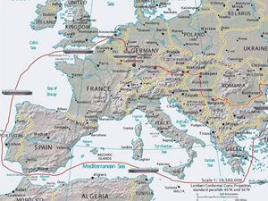 2- Cesta komory kolem Evropy