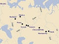 eljabinský incident - mapa