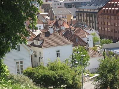 Norsko - Bergen - staré město - střechy