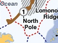 mapa Severního pólu