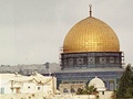 Chrámová hora s Omarovou mešitou a Západní zdí - Zdí nářků 