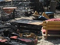 Originál beduínský stan po požáru