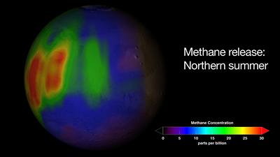 Metan v atmosfe Marsu