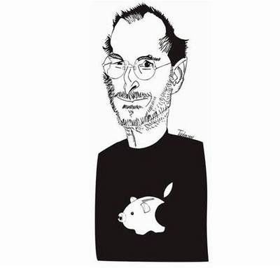 Vclav Teichmann - karikatura Steva Jobse