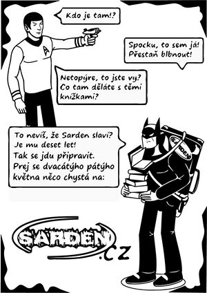 Sarden Batman Spock komiks