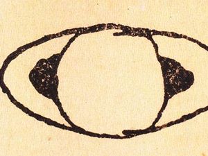 Na kresb z roku 1616 ji Galileo zachytil nznak prstence
