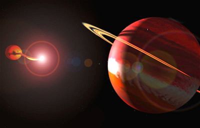 Planetrn soustava kolem dvojhvzdy UZ Fornax