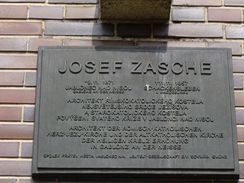 Zasche-pamětní deska na kostele