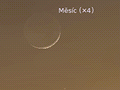 Msíc v konjunkci s Merkurem 1. 2. 2014