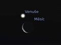 Konjunkce Msíce s Venuí 26. 2. 2014