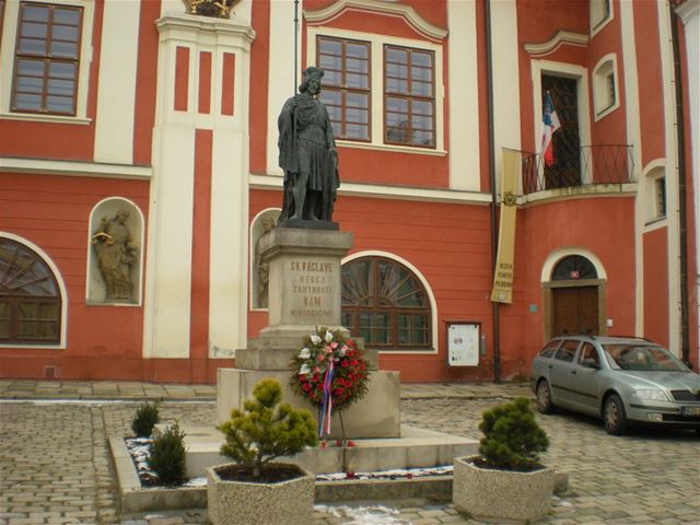 Socha sv. Václava v Pelhřimově