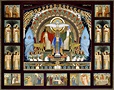 Desiderius Lenz - návrh fresky pro kláter sv. Gabriela