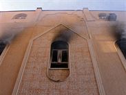Libyjský kostel v plamenech