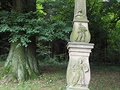 Kříž na úpatí Přední Babí hory u Rychaltic na místě vraždy