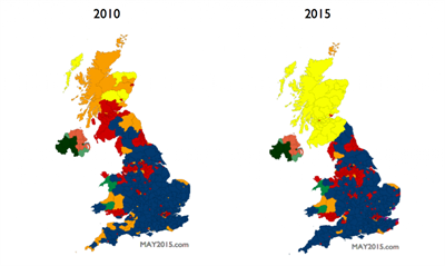 Vsledky voleb 2010 a 2015