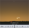 Merkur a Jupiter na večerní obloze 11. 10. 2016