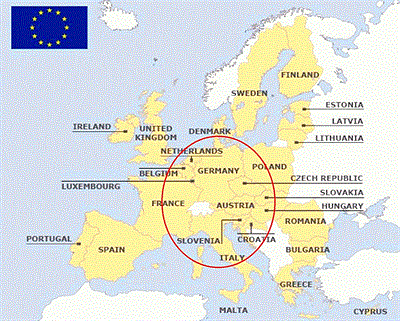 Evropská unie na území Svaté říše římské
