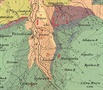 Výez z Hoheneggerovy mapy - ást Beskyd s Lysou horou