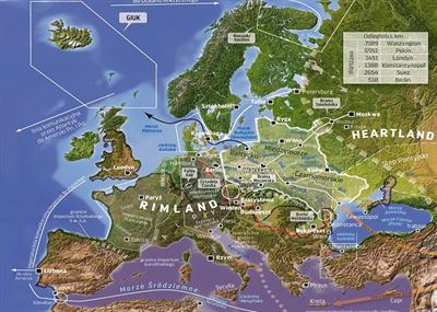 Geopolitick� mapa Evropy z polsk�ho pohledu