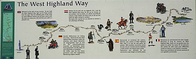 Mapka West Highland Way.