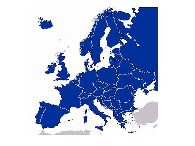 evropa mapa