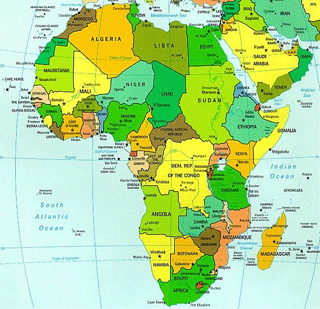 africa map