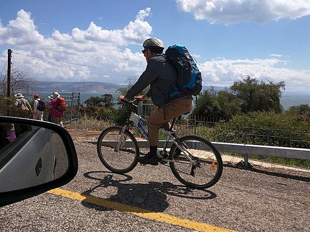 Tký ivot cyklisty (u Kineretu)