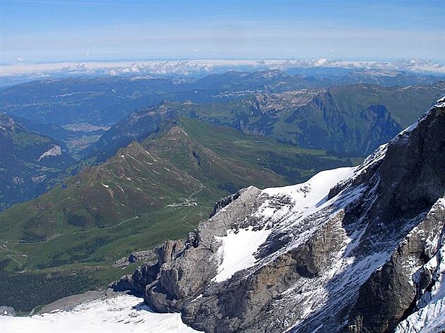 Pohled z Jungfraujoch, foto Zana